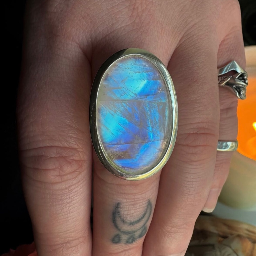 Sterling Silver Moonstone Ring